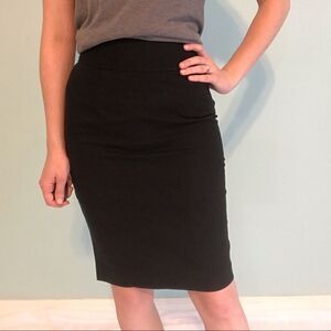 Old Navy High Rise Black Pencil Skirt Size 0